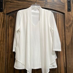 Calvin Klein - white one piece flowy blouse